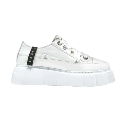 Matilda Low Blanche en cuir