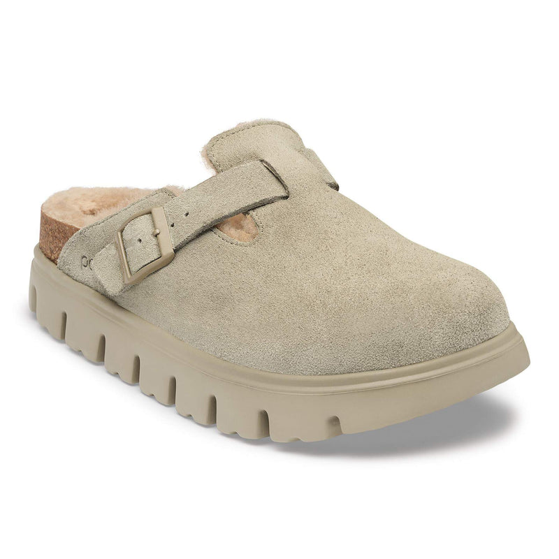 Cuir velours et laine de mouton