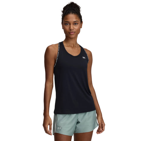 Tech Knockout Tank Black | White