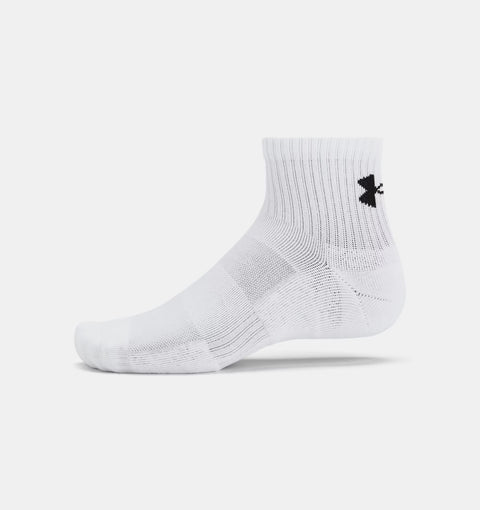 Lot de 3 chaussettes UA TC Quarter blanches
