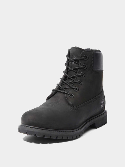 6 Inch Warm Lined Waterproof Boot Black