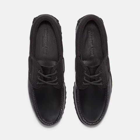 Authentic Boat Shoe Black | Black Grain Entier