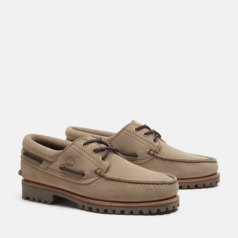 Authentique Chaussure Bateau Taupe