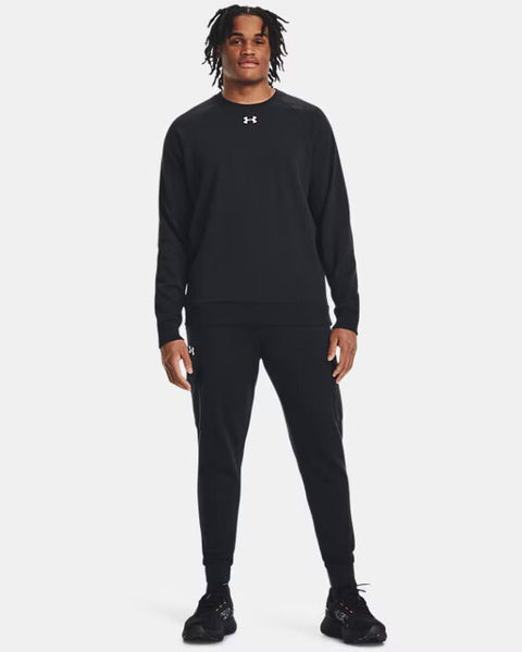 UA Rival Fleece Crew Noir