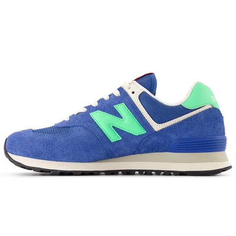 New Balance 574 Bleu / Vert Citron U574BSC