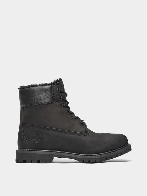 6 Inch Warm Lined Waterproof Boot Black
