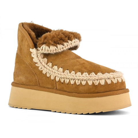 Mini Eskimo Platform Boot Cognac