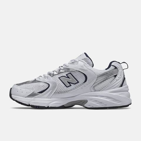New Balance 530 Blanc Argent Bleu Marine MR530SG