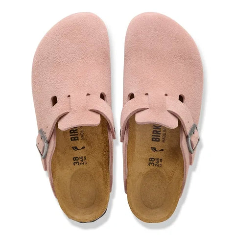 Boston Suède Cuir Rose Argile