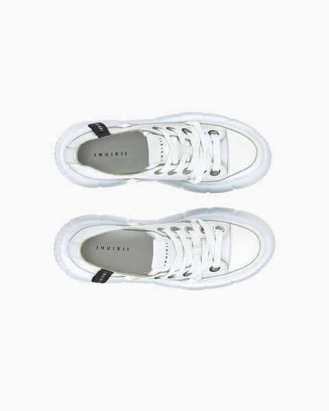 Matilda Low Blanche en cuir