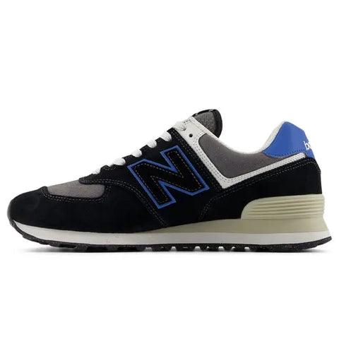 New Balance 574 Noir / Bleu roi U574QRB