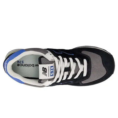 New Balance 574 Noir / Bleu roi U574QRB