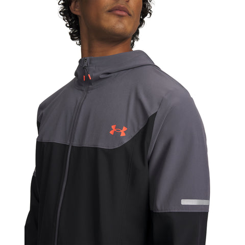 Veste tissée Tech Utility Noir Gris