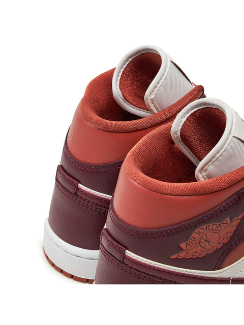 Air Jordan 1 Mid Dusty Peach | Night Maroon
