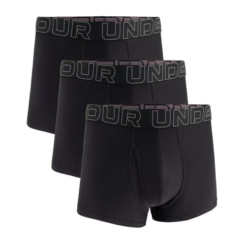 UA Performance Tech Solid 3in 3pk Noir